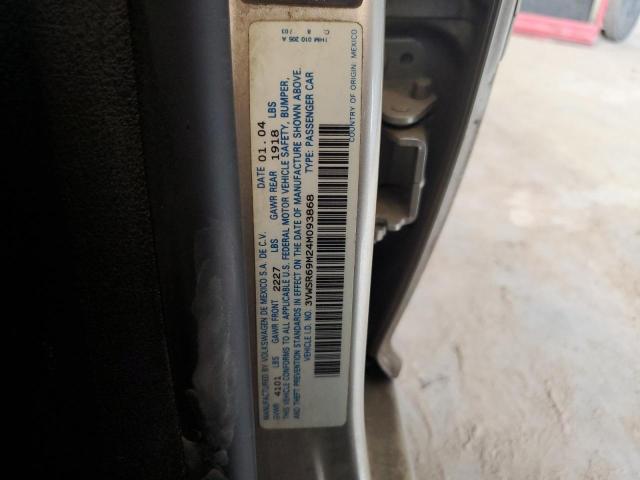 2004 Volkswagen Jetta Gls Tdi VIN: 3VWSR69M24M093868 Lot: 56467274