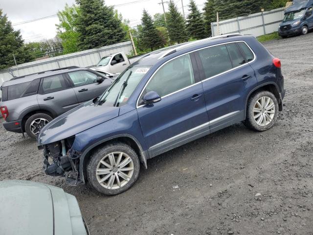 VOLKSWAGEN TIGUAN S 2015 blue 4dr spor gas WVGBV7AX5FW517536 photo #1