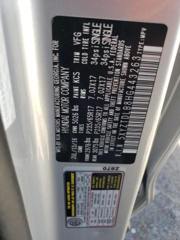 2017 HYUNDAI SANTA FE S - 5XYZTDLB8HG443263