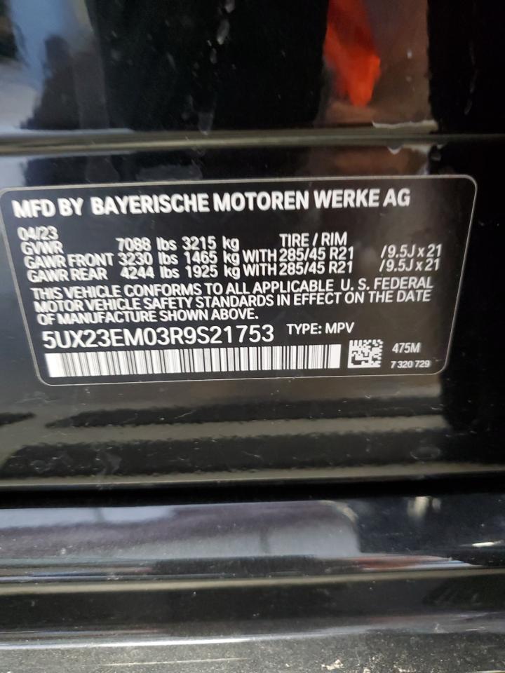 5UX23EM03R9S21753 2024 BMW X7 xDrive40I