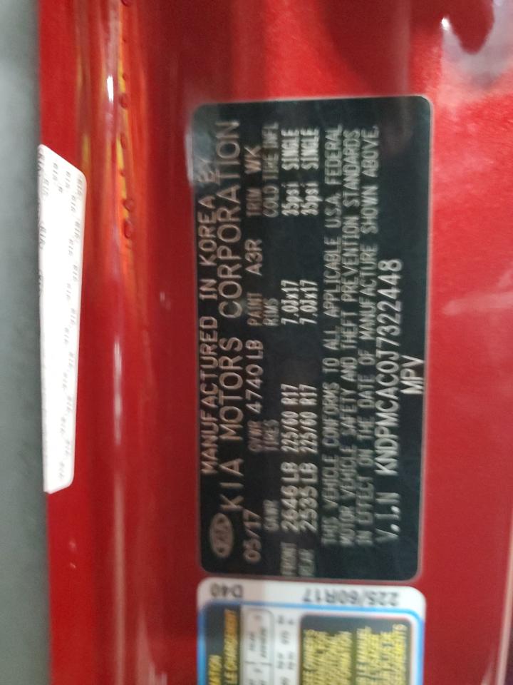 KNDPMCAC0J7322448 2018 Kia Sportage Lx