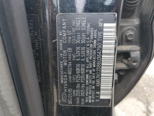 2006 Hyundai Tucson Gls VIN: KM8JN12D86U364790 Lot: 53905174