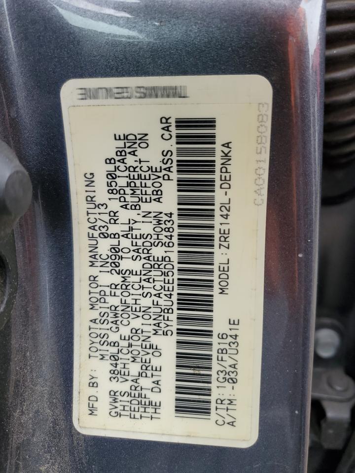 5YFBU4EE5DP164834 2013 Toyota Corolla Base