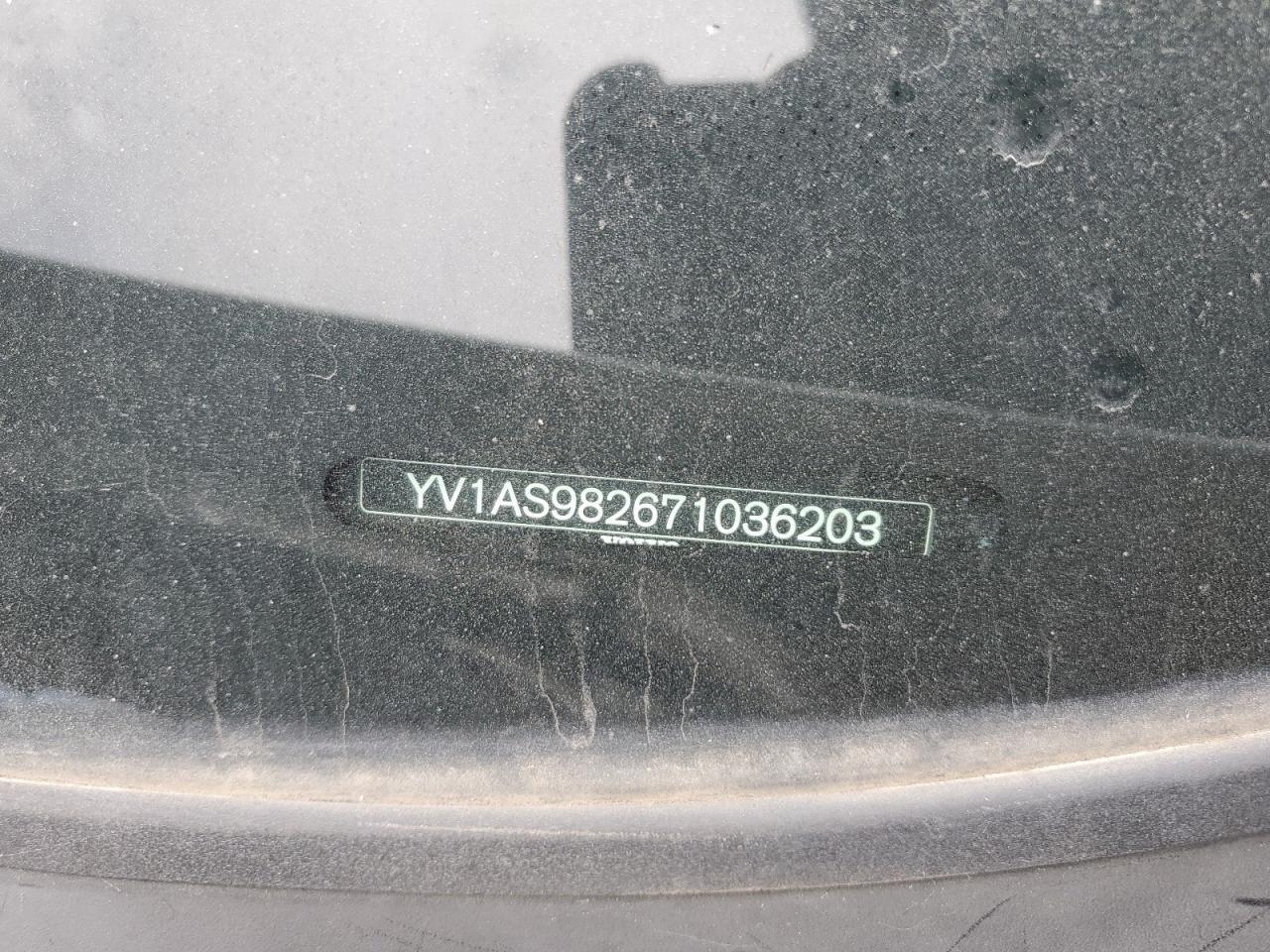 YV1AS982671036203 2007 Volvo S80 3.2