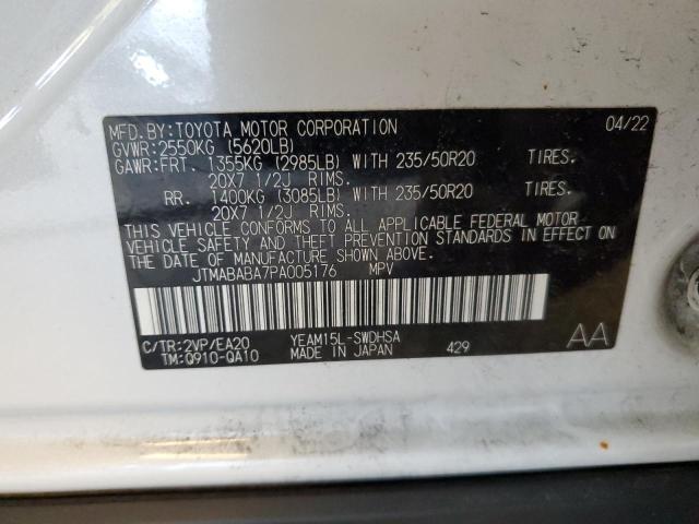 2023 SUBARU SOLTERRA P JTMABABA7PA005176
