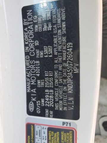 2016 Kia Soul + VIN: KNDJP3A51G7260419 Lot: 55596574