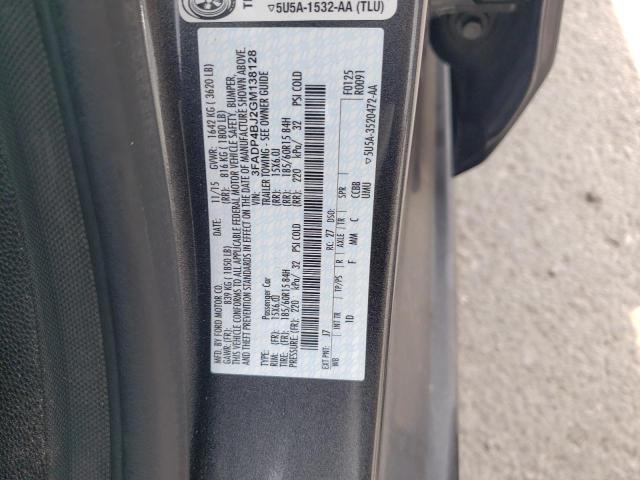 2016 Ford Fiesta Se VIN: 3FADP4BJ2GM138128 Lot: 56900264