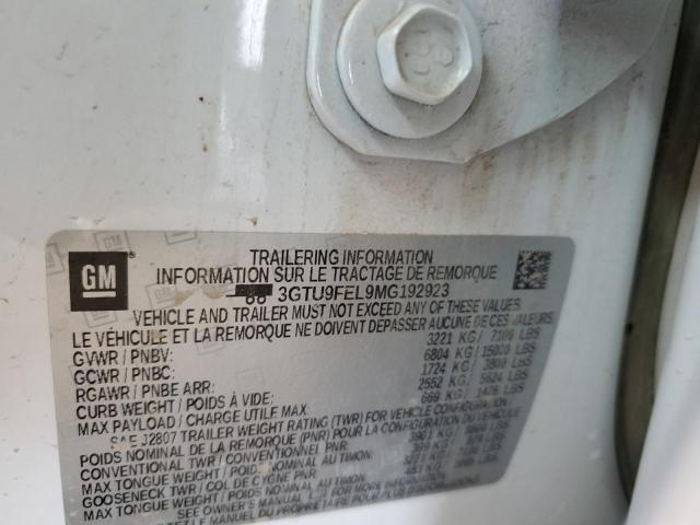 2021 GMC Sierra K1500 Denali VIN: 3GTU9FEL9MG192923 Lot: 56850514