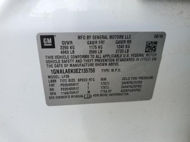 2014 Chevrolet Equinox Ls VIN: 1GNALAEK0EZ135758 Lot: 55139754