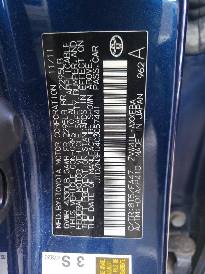 JTDZN3EU4C3057441 2012 Toyota Prius V