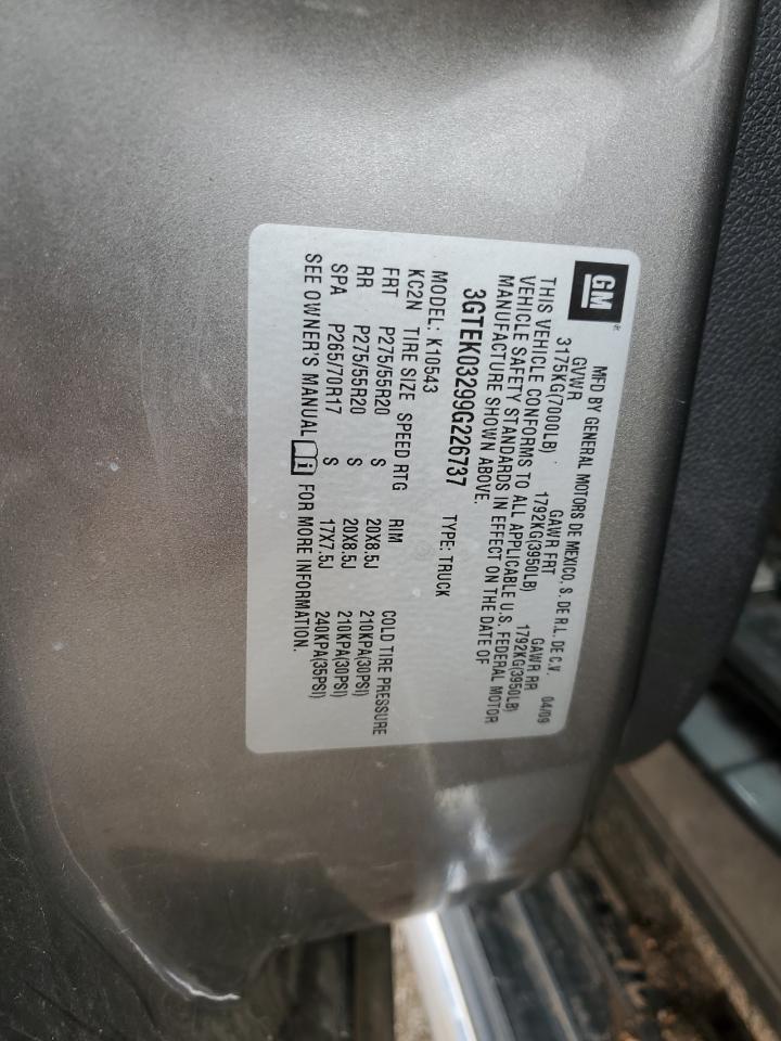 3GTEK03299G226737 2009 GMC Sierra K1500 Denali