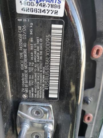 2006 BMW Z4 3.0Si VIN: 4USBU53536LX00095 Lot: 56309934
