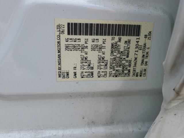 2022 Nissan Rogue S VIN: 5N1BT3AA2NC713041 Lot: 53774354