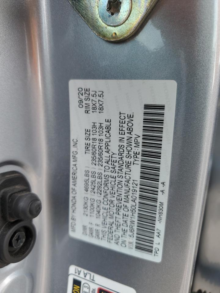 5J6RW1H50LA019121 2020 Honda Cr-V Ex