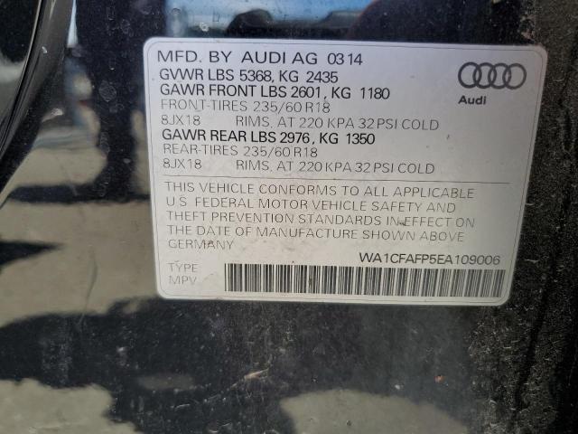 2014 Audi Q5 Premium VIN: WA1CFAFP5EA109006 Lot: 56141494