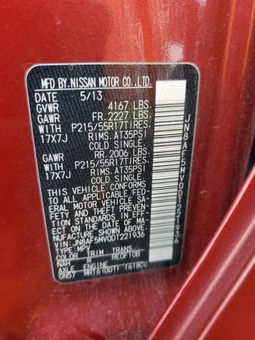 2013 Nissan Juke S VIN: JN8AF5MV0DT221936 Lot: 53346034