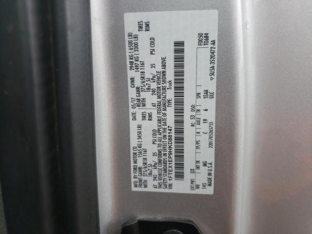 2017 Ford F150 Super Cab VIN: 1FTEX1EP9HKD88147 Lot: 56201454