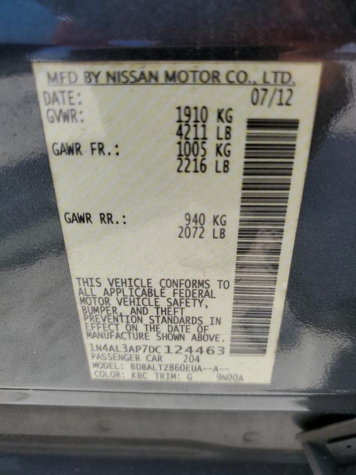 1N4AL3AP7DC124463 2013 Nissan Altima 2.5