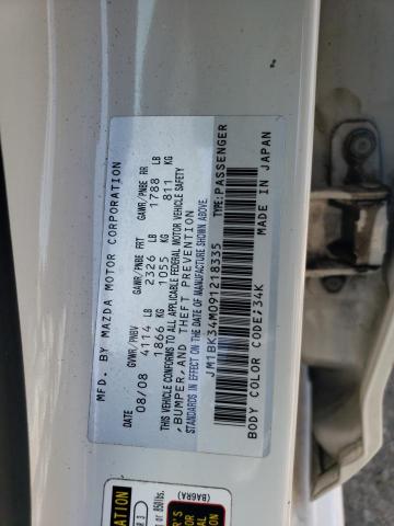 2009 Mazda Speed 3 VIN: JM1BK34M091218335 Lot: 54635134