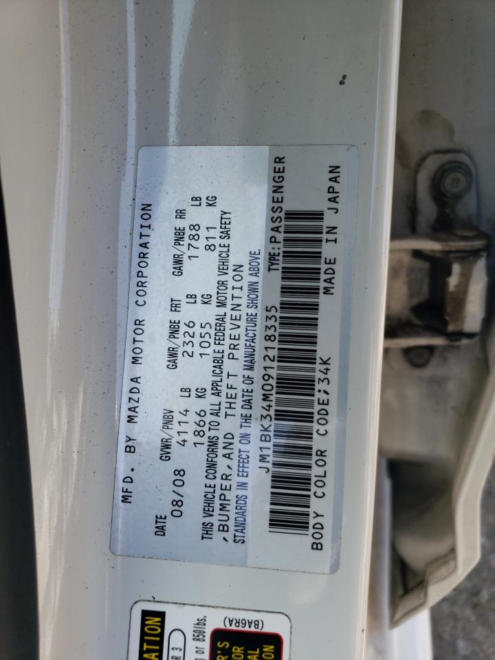 JM1BK34M091218335 2009 Mazda Speed 3