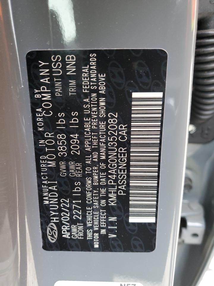 KMHLP4AG0NU352082 2022 Hyundai Elantra Limited