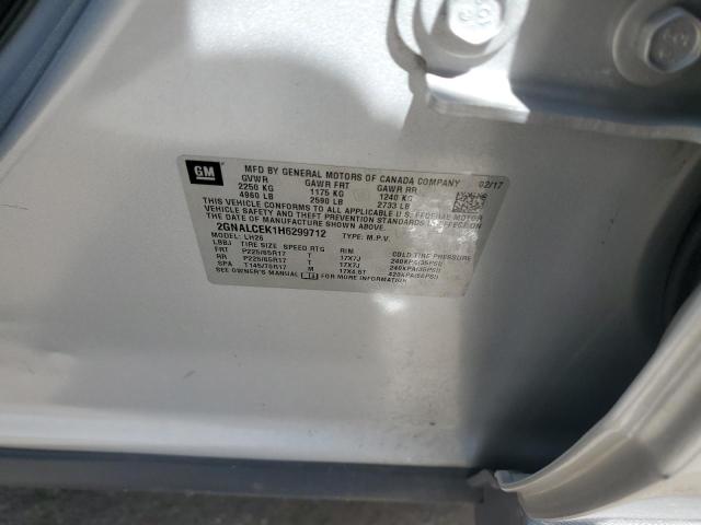 2017 CHEVROLET EQUINOX LT - 2GNALCEK1H6299712