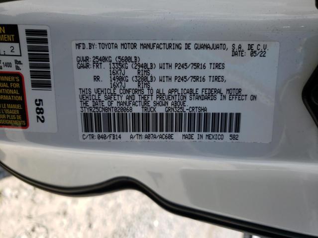 2022 Toyota Tacoma Access Cab VIN: 3TYRZ5CN8NT020068 Lot: 55695894