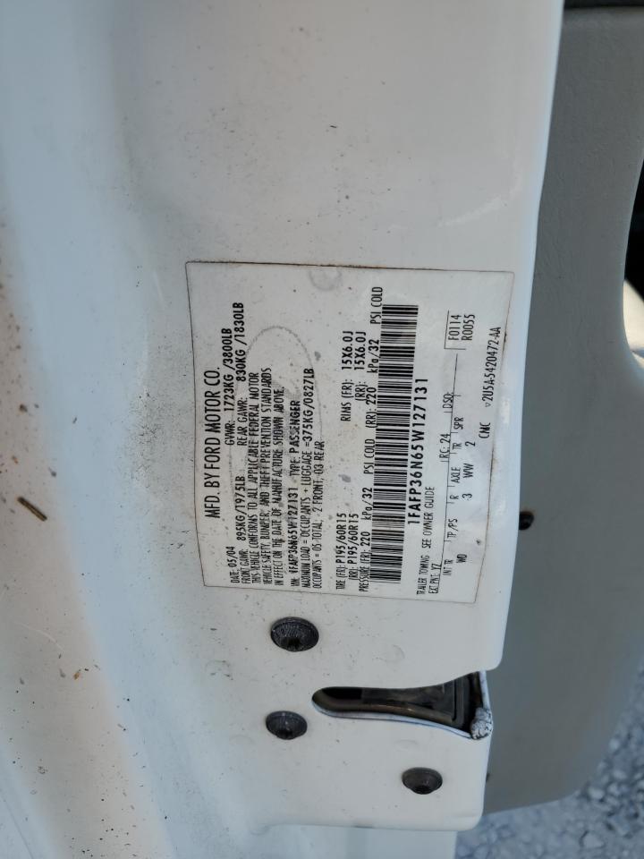 1FAFP36N65W127131 2005 Ford Focus Zxw