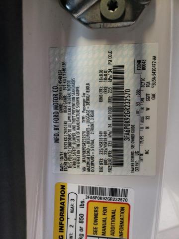 2016 FORD FUSION TIT - 3FA6P0K92GR232570