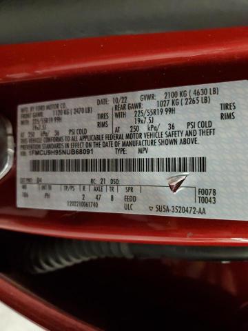 2022 Ford Escape Sel VIN: 1FMCU9H95NUB68091 Lot: 53938474