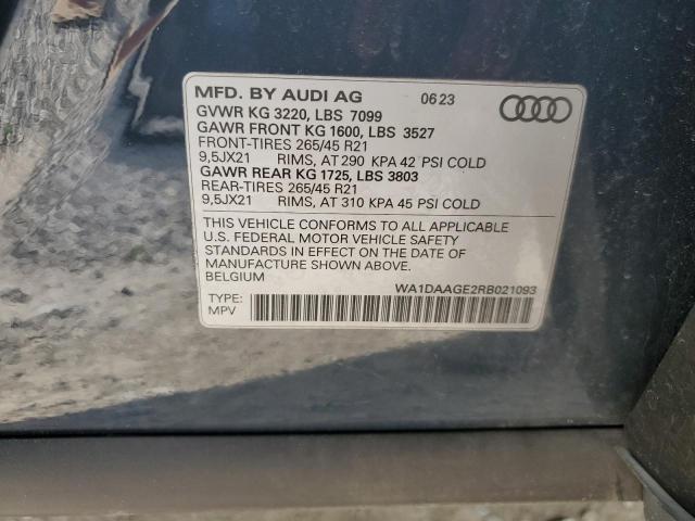 2024 AUDI Q8 E-TRON WA1DAAGE2RB021093