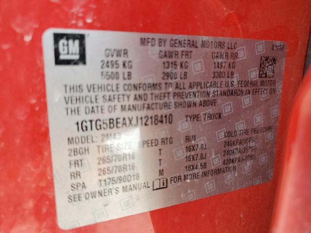 1GTG5BEAXJ1218410 2018 GMC Canyon