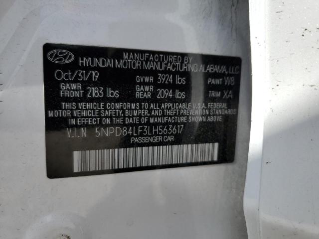 2020 Hyundai Elantra Sel VIN: 5NPD84LF3LH563617 Lot: 54802714