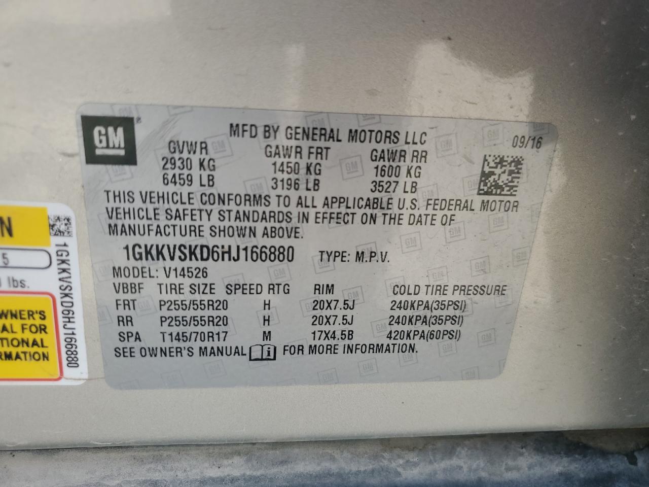 1GKKVSKD6HJ166880 2017 GMC Acadia Limited Slt-2