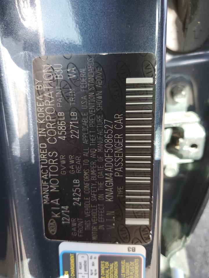 KNAGM4AD0F5086527 2015 Kia Optima Hybrid