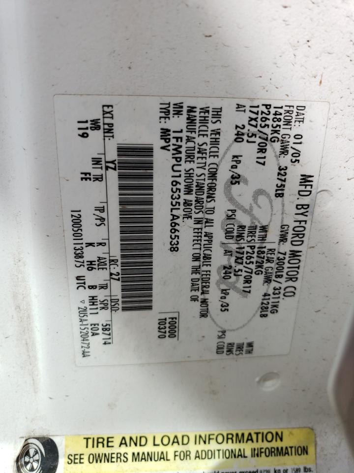 1FMPU16535LA66538 2005 Ford Expedition Xlt