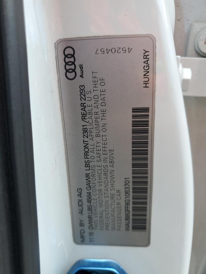 WAUB8GFF8G1053701 2016 Audi A3 Premium