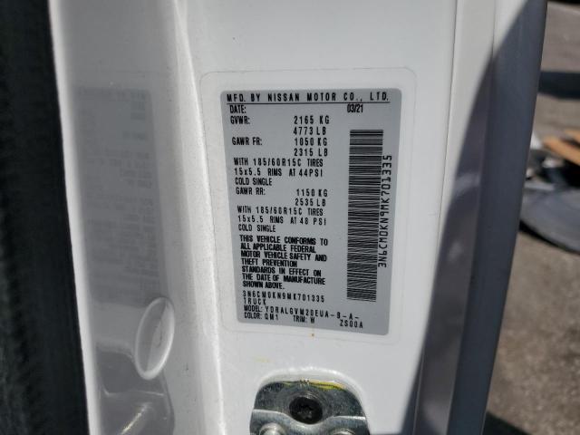 2021 Nissan Nv200 2.5S VIN: 3N6CM0KN9MK701335 Lot: 57078574