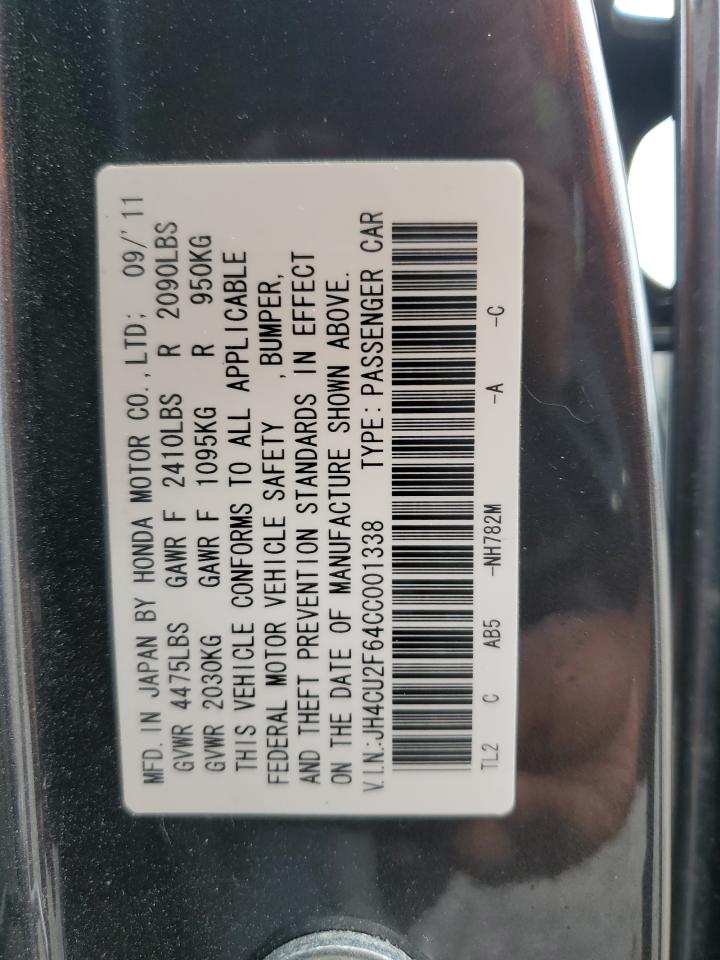 JH4CU2F64CC001338 2012 Acura Tsx Tech