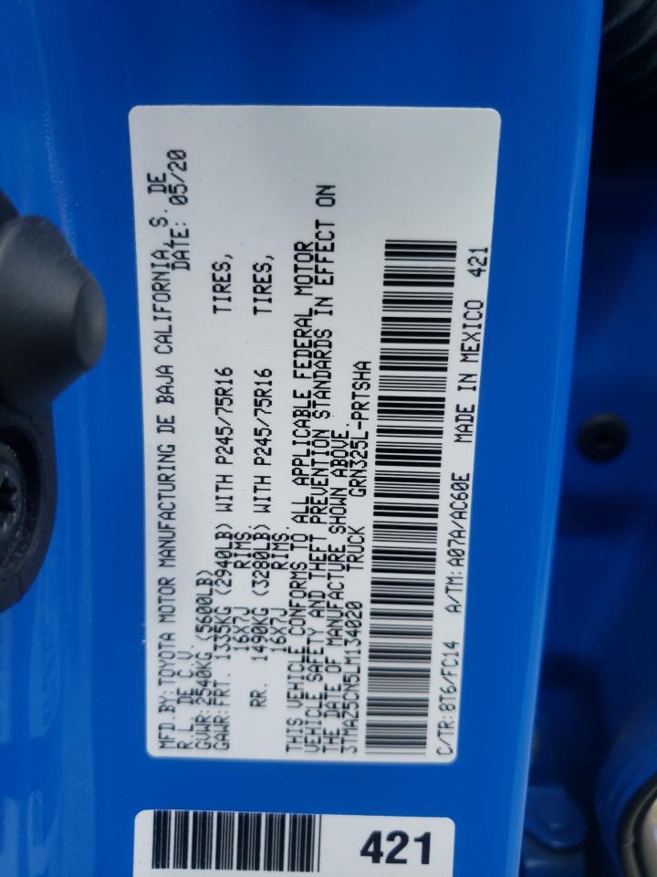 3TMAZ5CN5LM134020 2020 Toyota Tacoma Double Cab