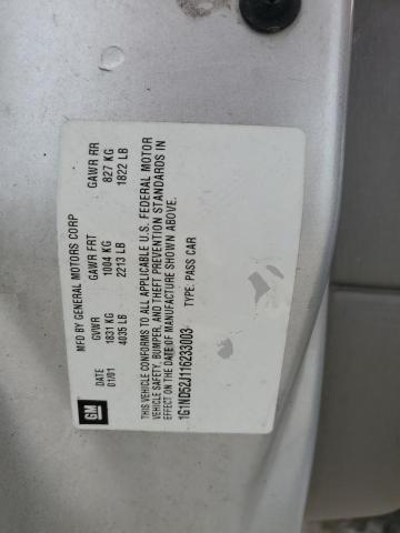 2001 Chevrolet Malibu VIN: 1G1ND52J116233003 Lot: 54576334