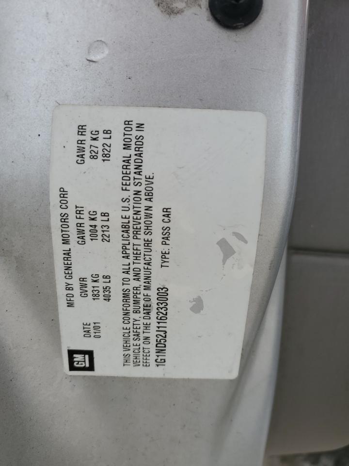 1G1ND52J116233003 2001 Chevrolet Malibu