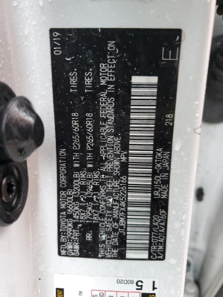 JTJBM7FX4K5226166 2019 Lexus Gx 460