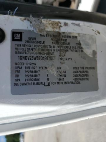 2007 Chevrolet Uplander Ls VIN: 1GNDV23W07D199768 Lot: 55358844