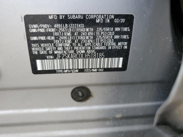 2020 Subaru Forester Sport VIN: JF2SKARC0LH518185 Lot: 54014084