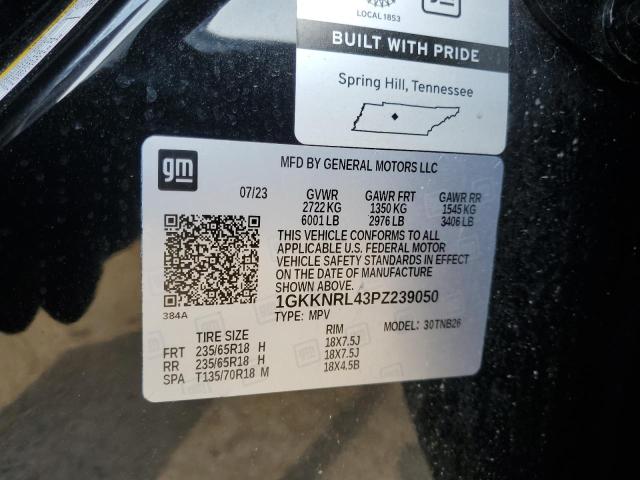 2023 GMC Acadia Sle VIN: 1GKKNRL43PZ239050 Lot: 55858724