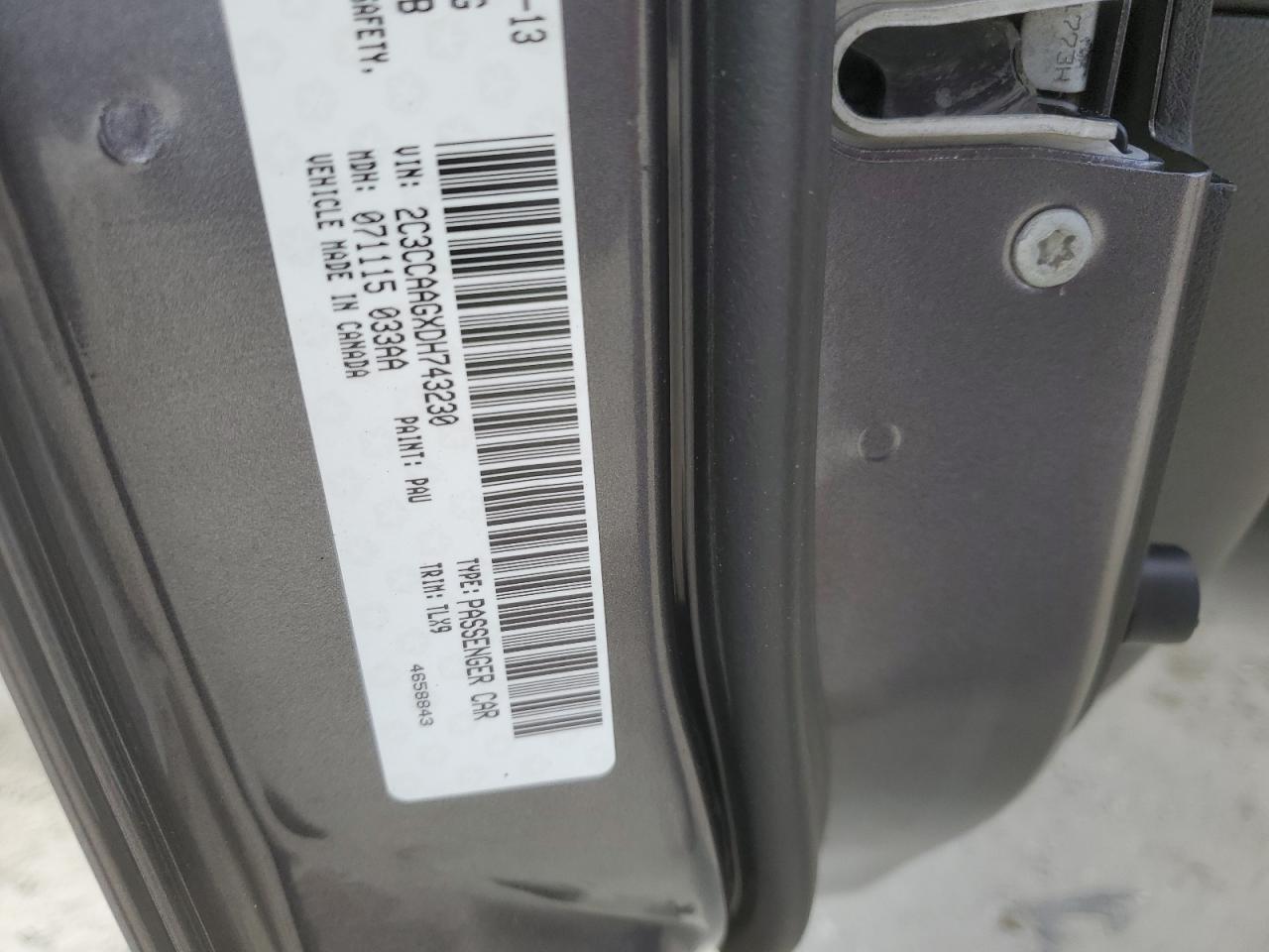 2C3CCAAGXDH743230 2013 Chrysler 300