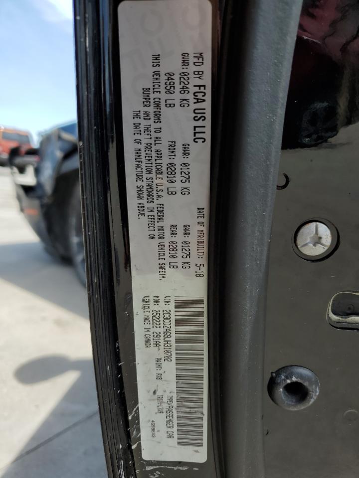 2C3CDZAG9JH310702 2018 Dodge Challenger Sxt