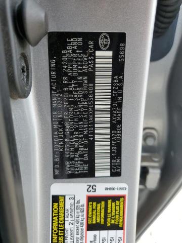 VIN 4T1G11AKXMU556408 2021 Toyota Camry, SE no.12