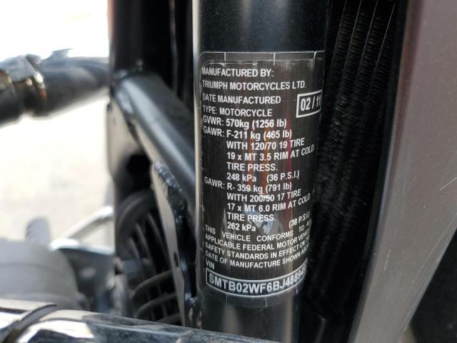 2011 TRIUMPH MOTORCYCLE THUNDERBIR - SMTB02WF6BJ488949